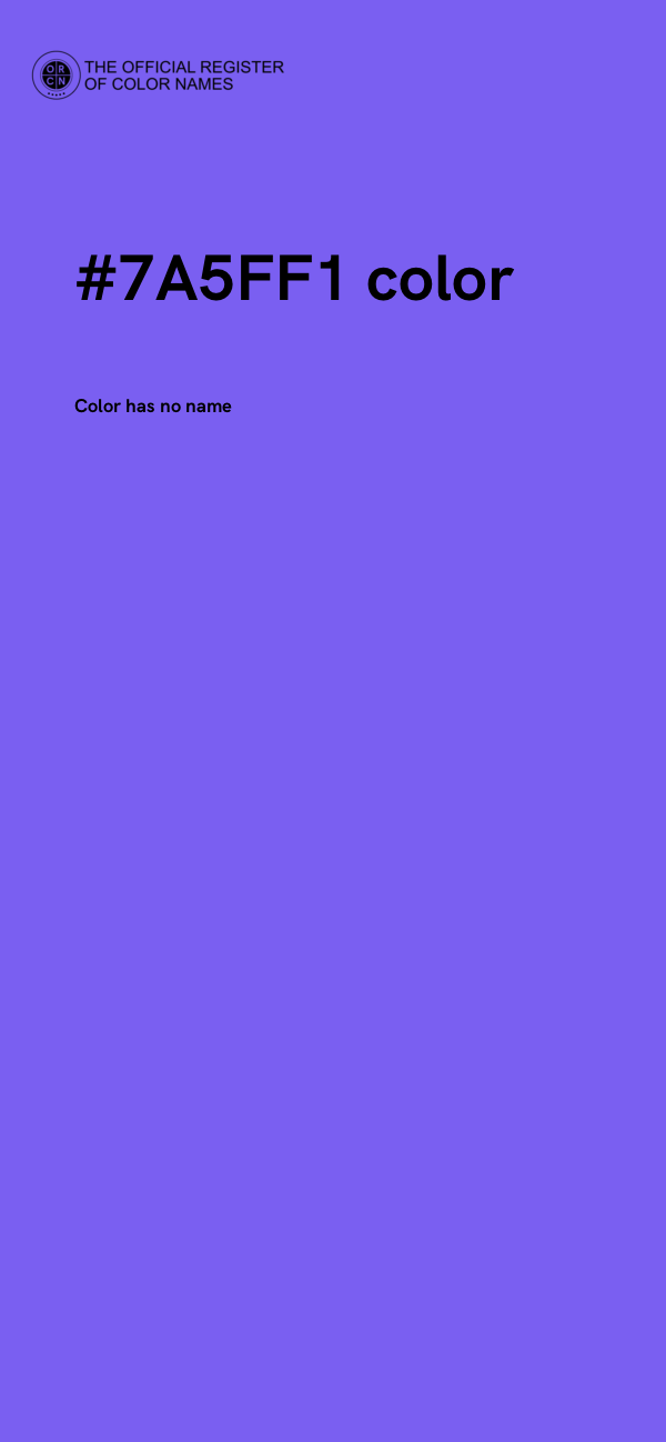 #7A5FF1 color image