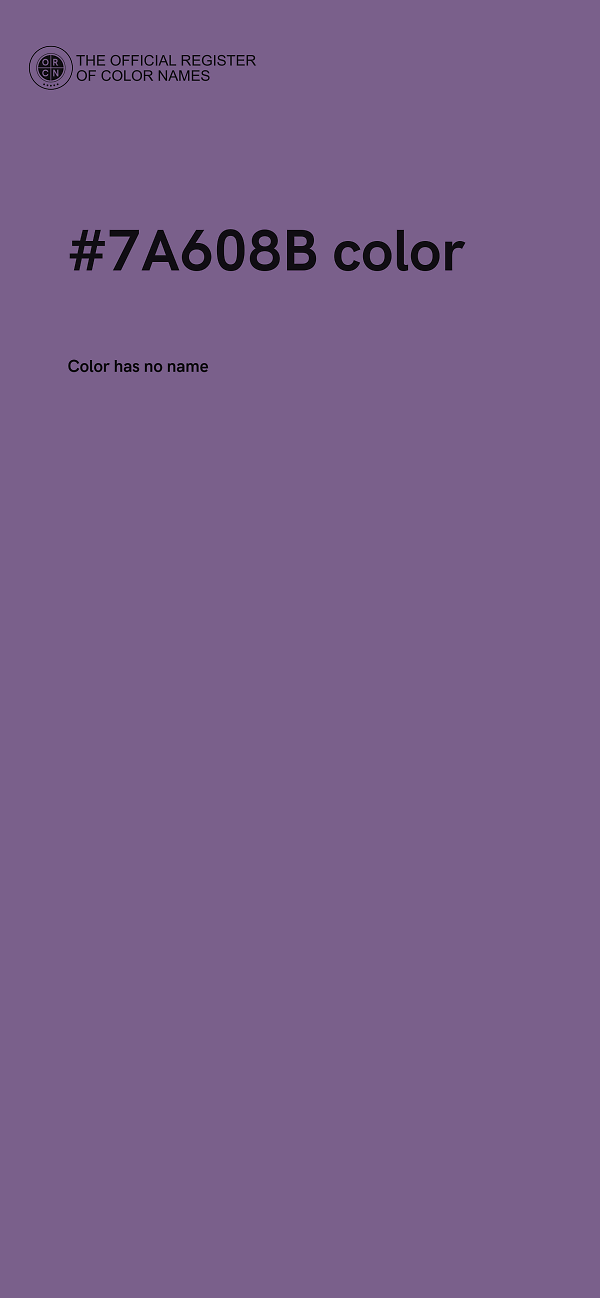 #7A608B color image