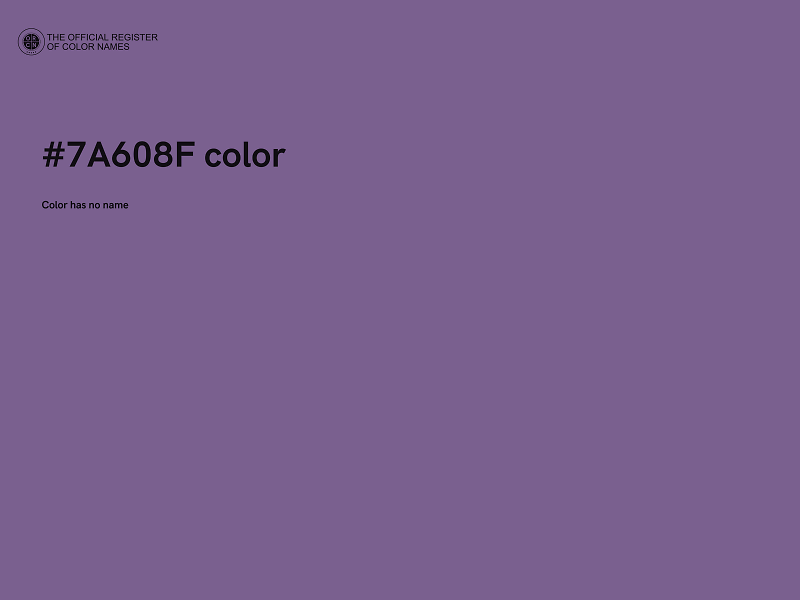 #7A608F color image