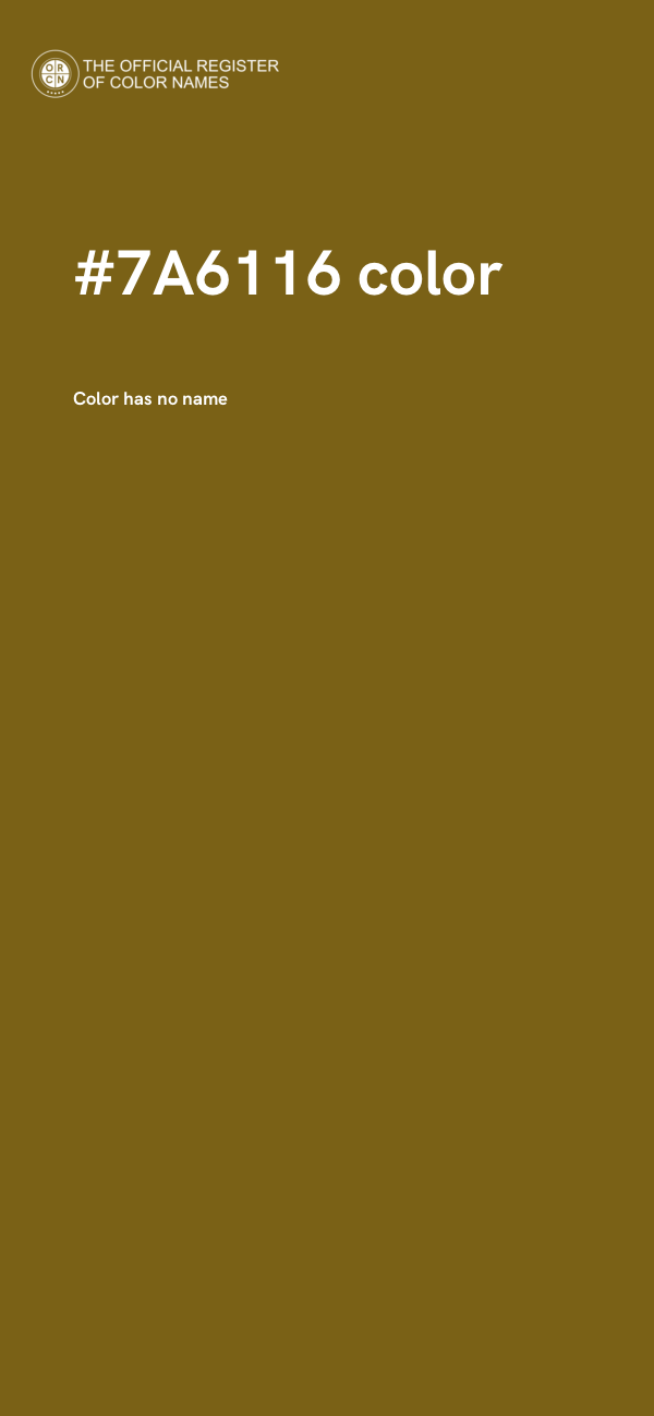 #7A6116 color image