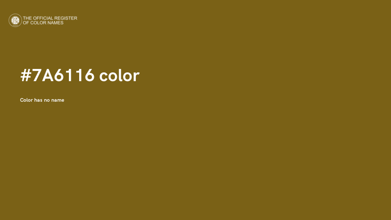 #7A6116 color image