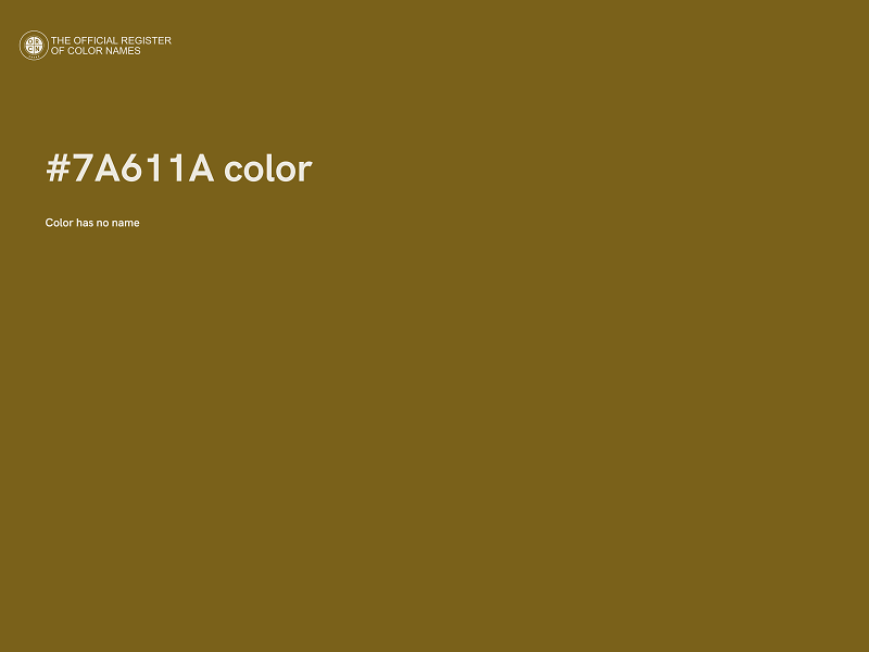 #7A611A color image