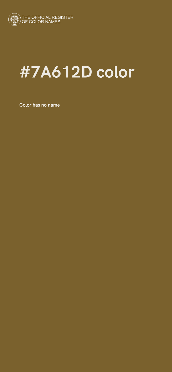 #7A612D color image