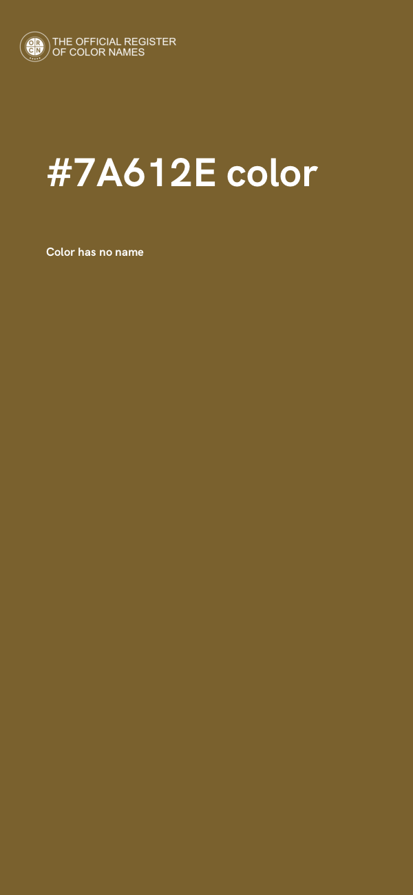 #7A612E color image