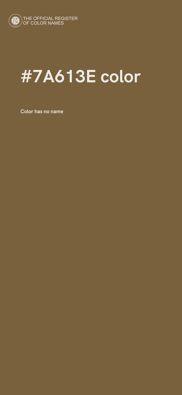 #7A613E color image