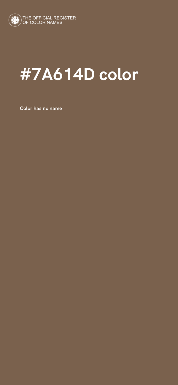 #7A614D color image