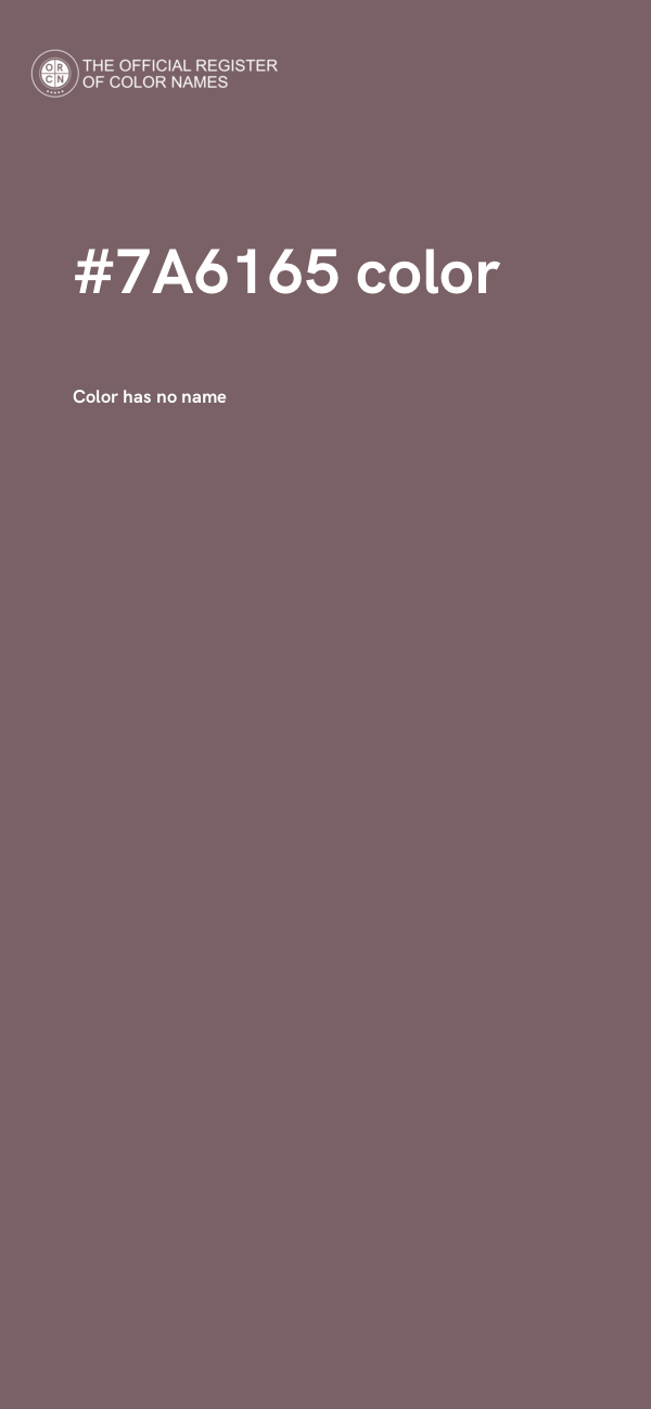 #7A6165 color image