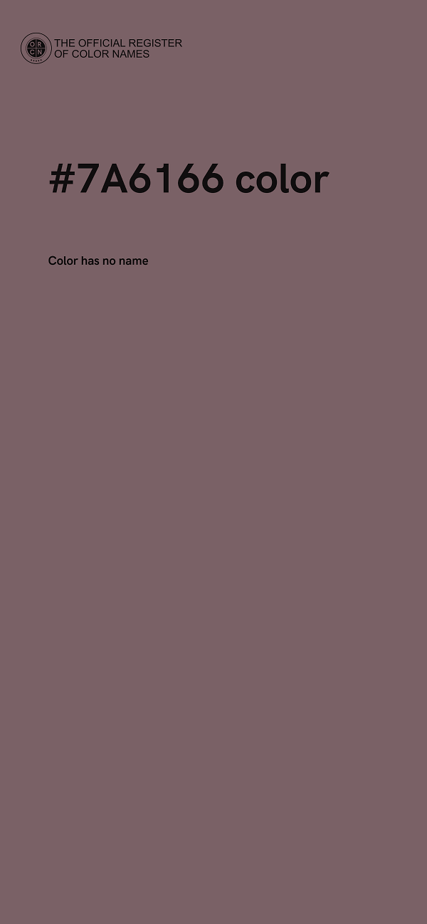 #7A6166 color image