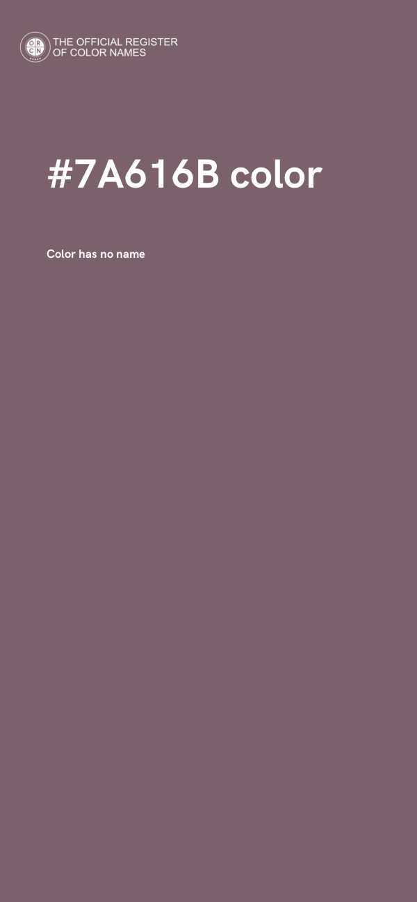 #7A616B color image