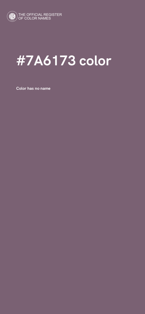 #7A6173 color image
