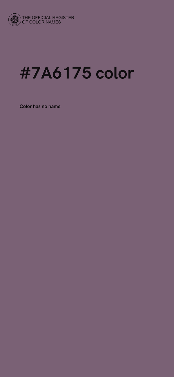 #7A6175 color image