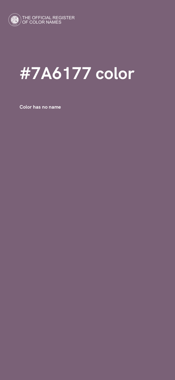 #7A6177 color image