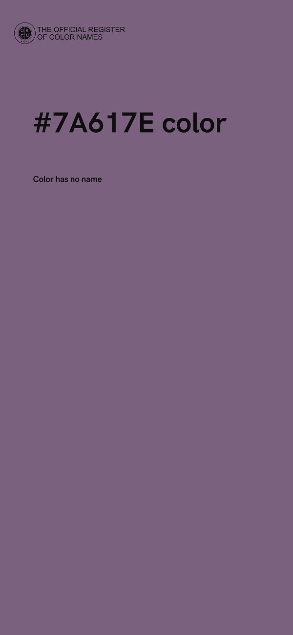 #7A617E color image