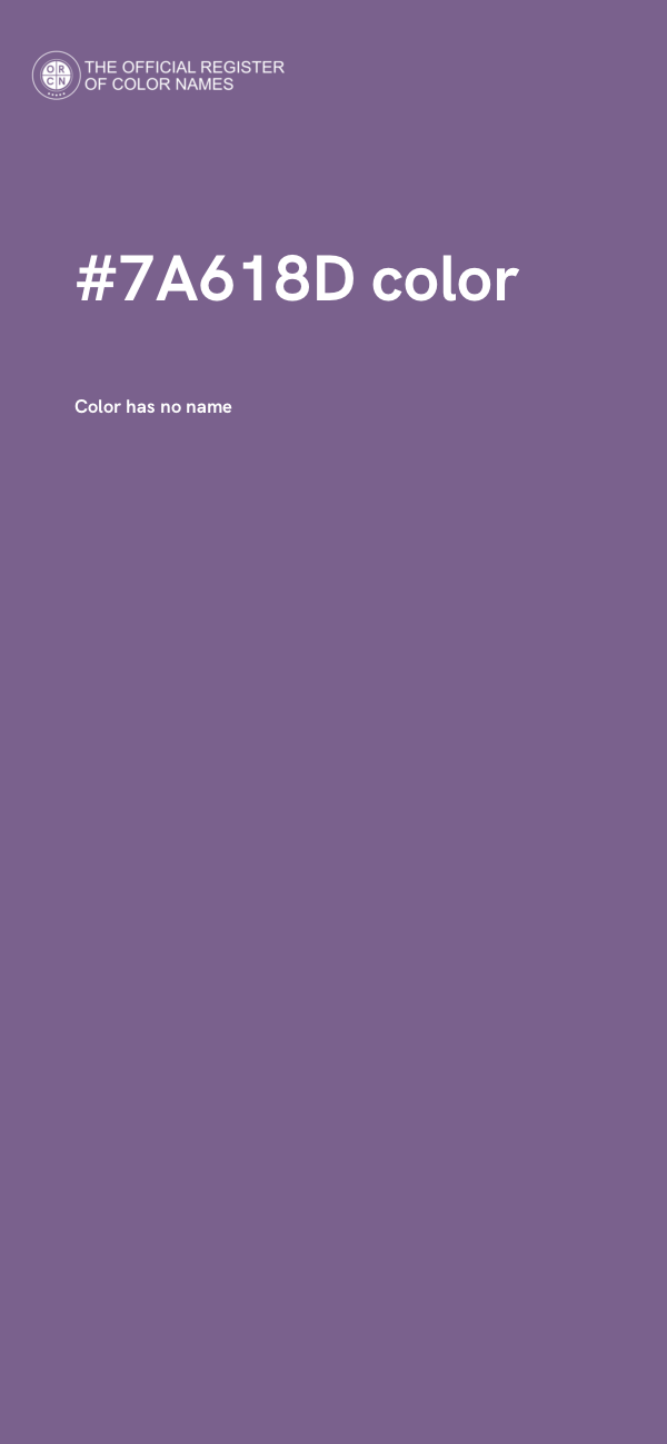 #7A618D color image