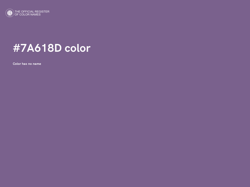 #7A618D color image