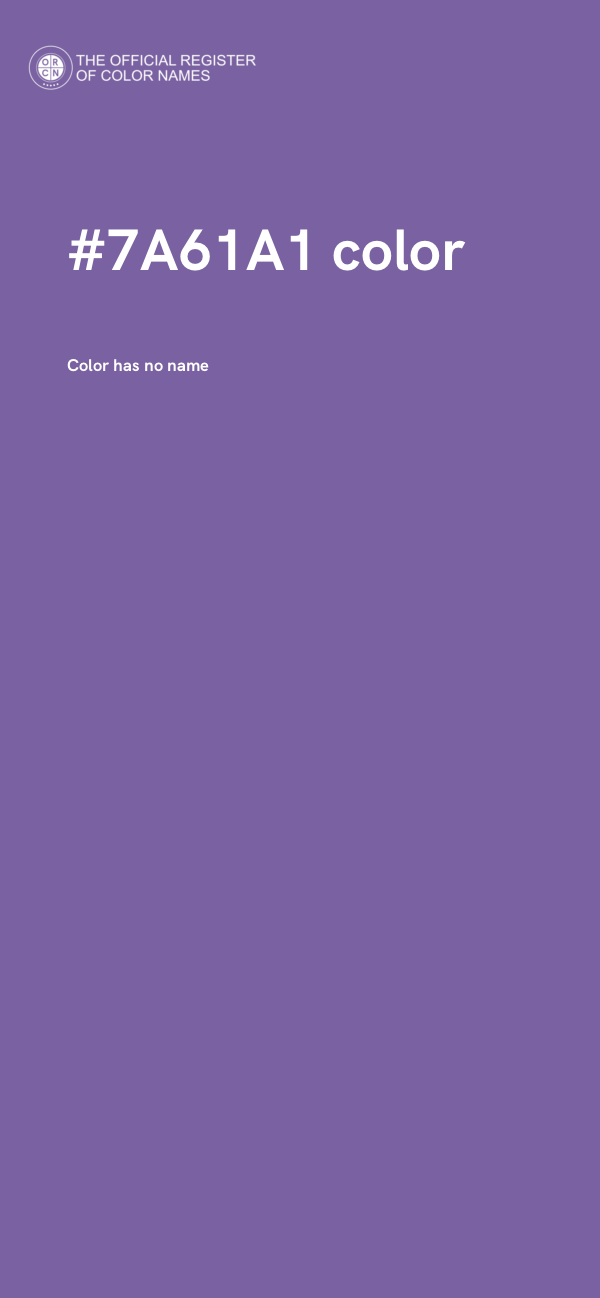 #7A61A1 color image