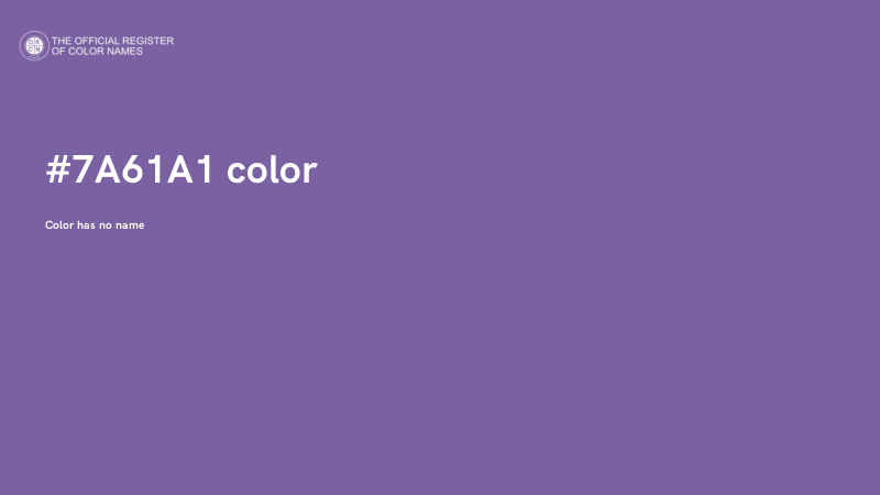 #7A61A1 color image