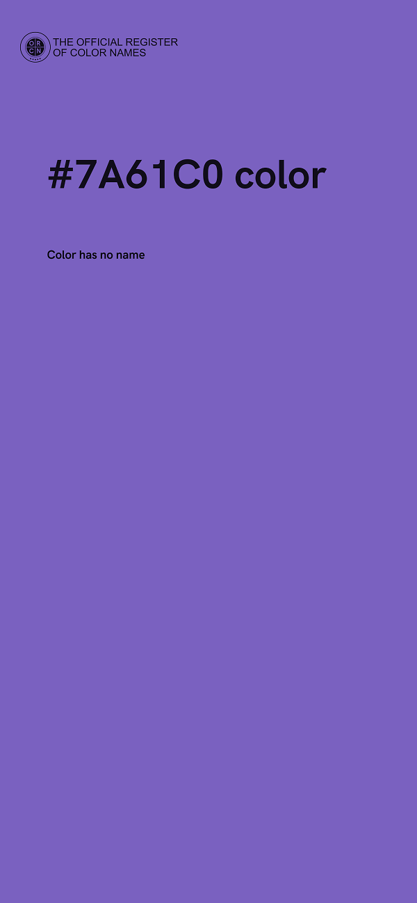 #7A61C0 color image