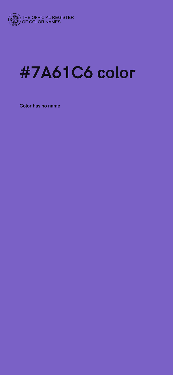 #7A61C6 color image
