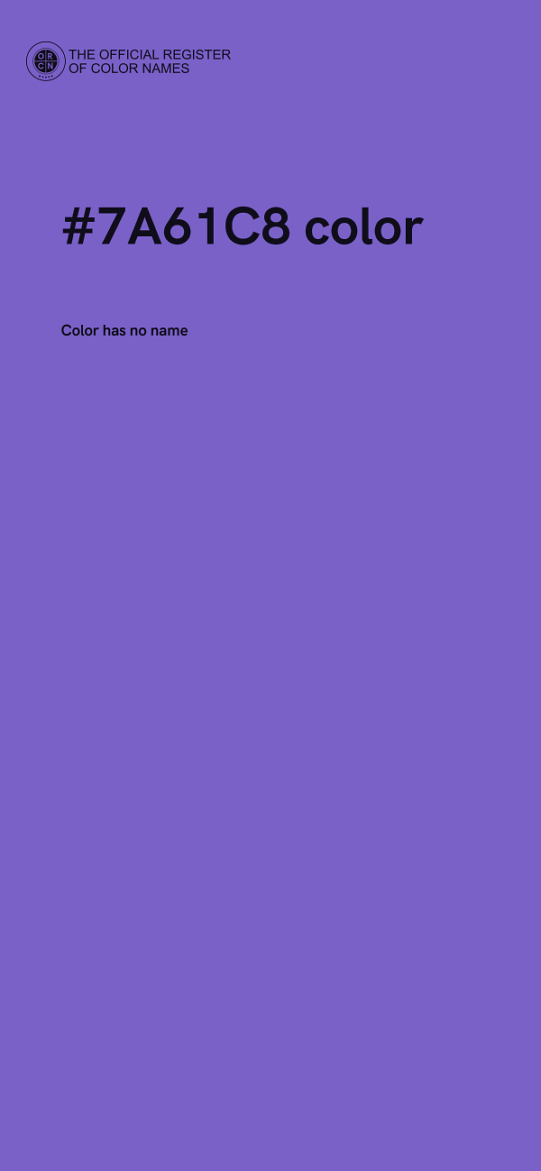 #7A61C8 color image