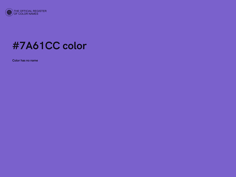 #7A61CC color image