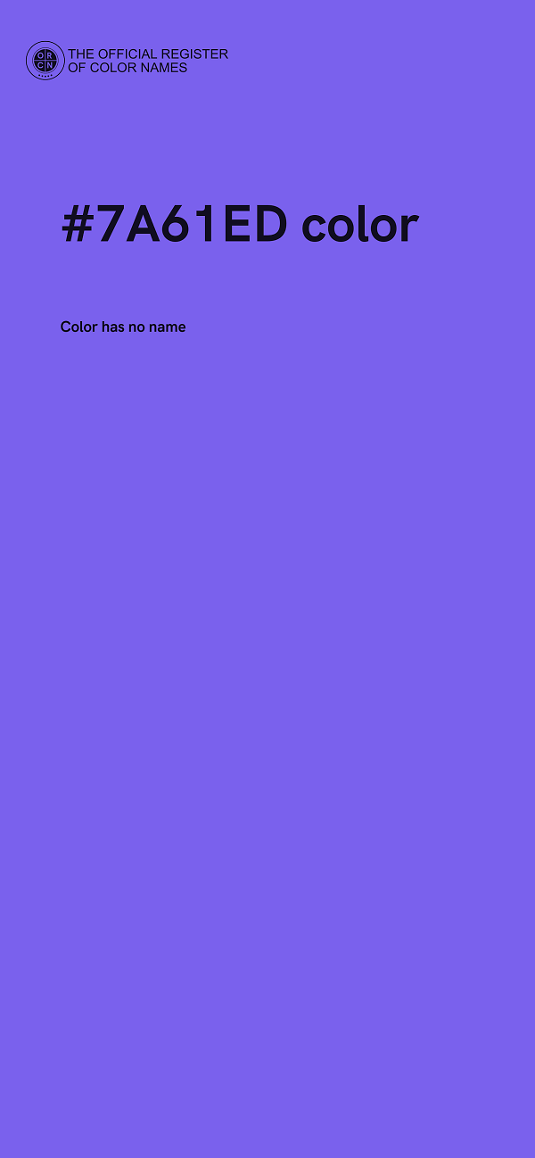 #7A61ED color image