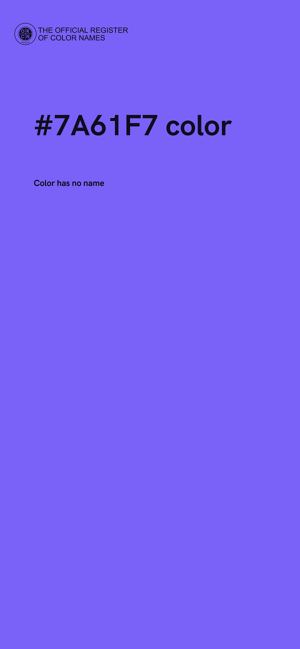 #7A61F7 color image