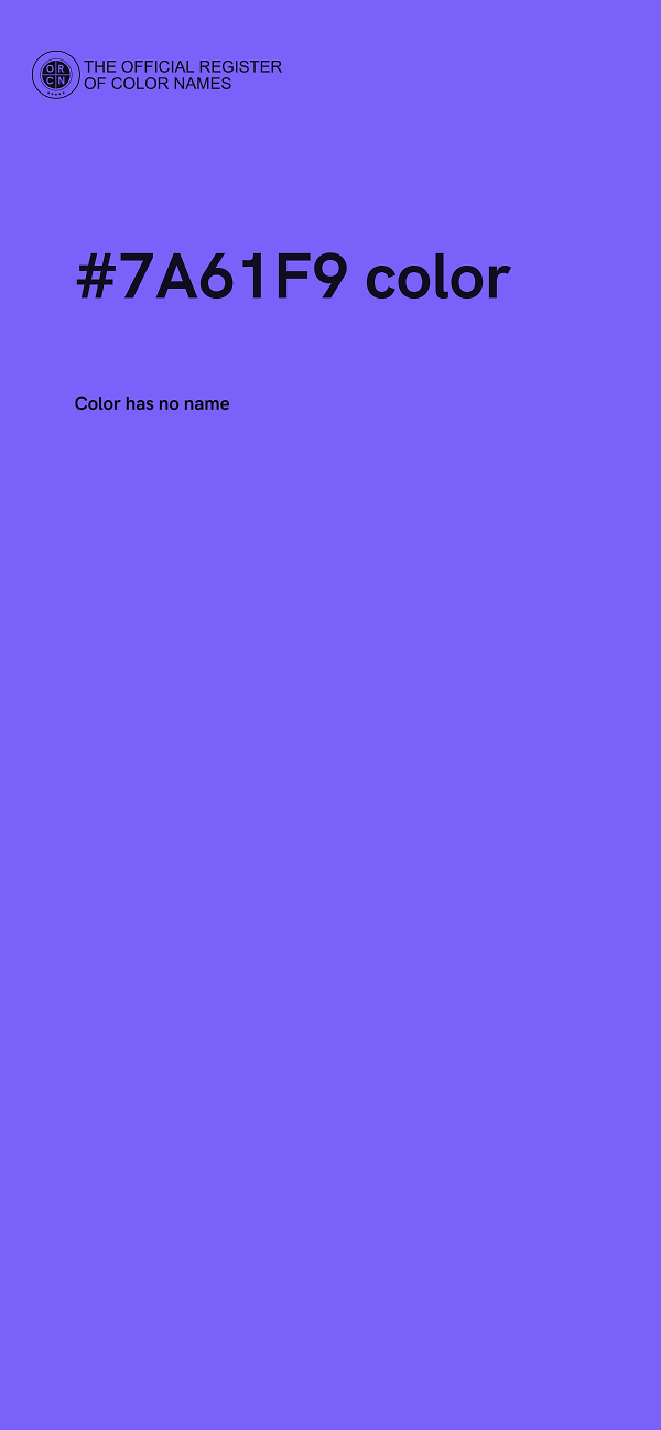 #7A61F9 color image