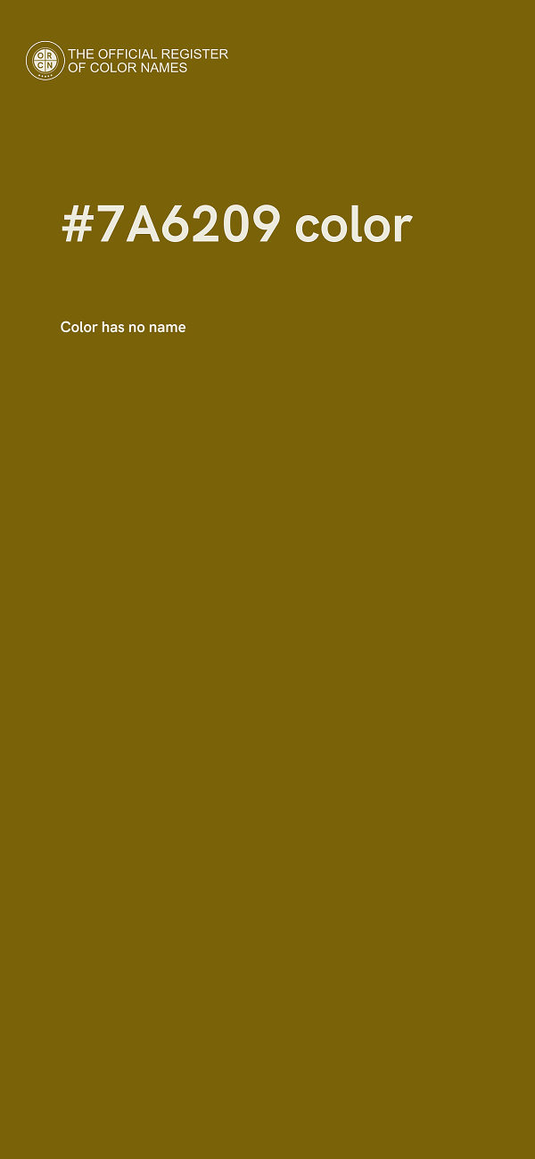 #7A6209 color image