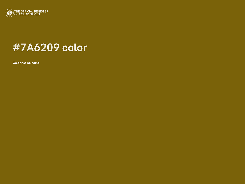 #7A6209 color image