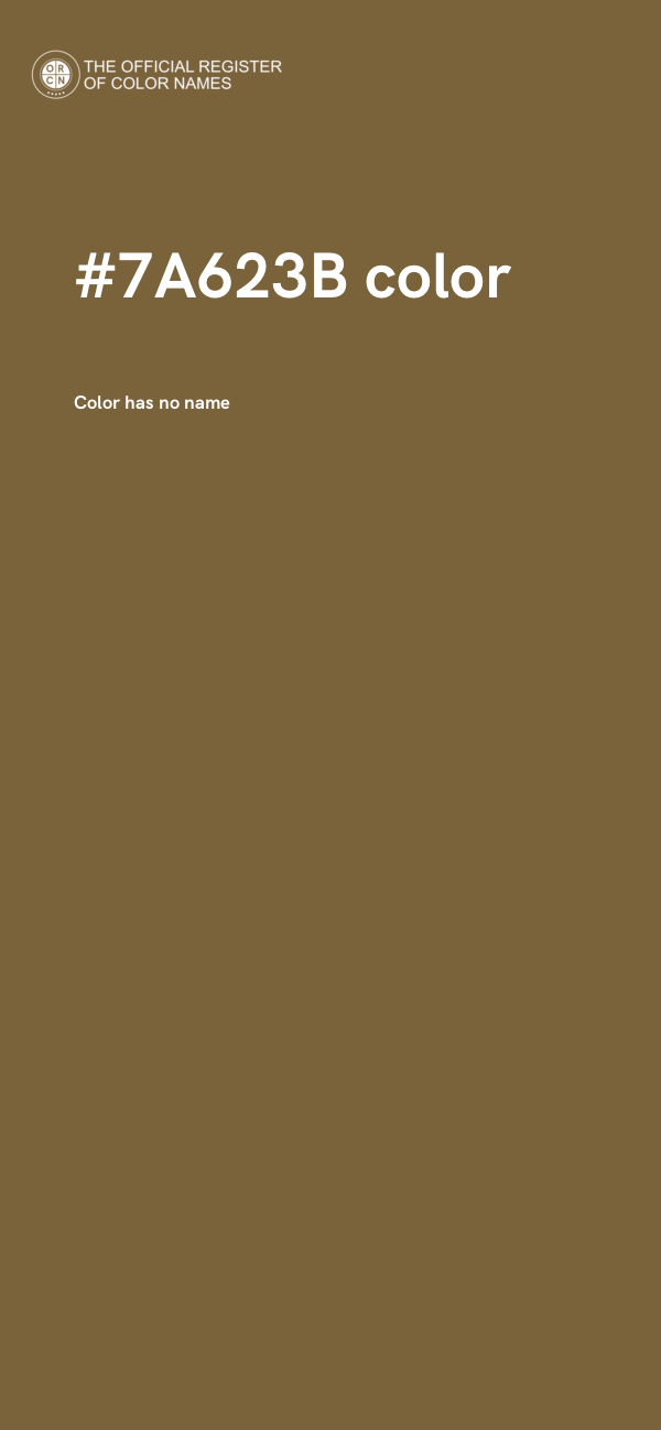 #7A623B color image