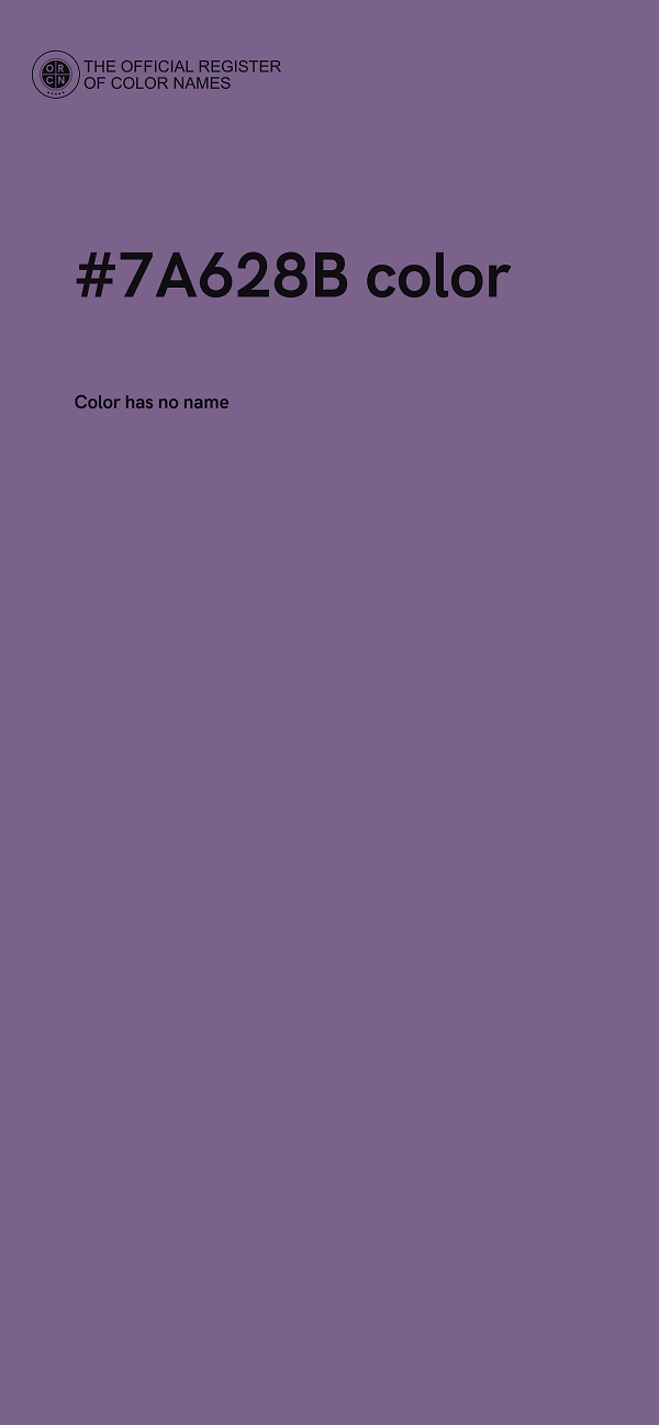#7A628B color image