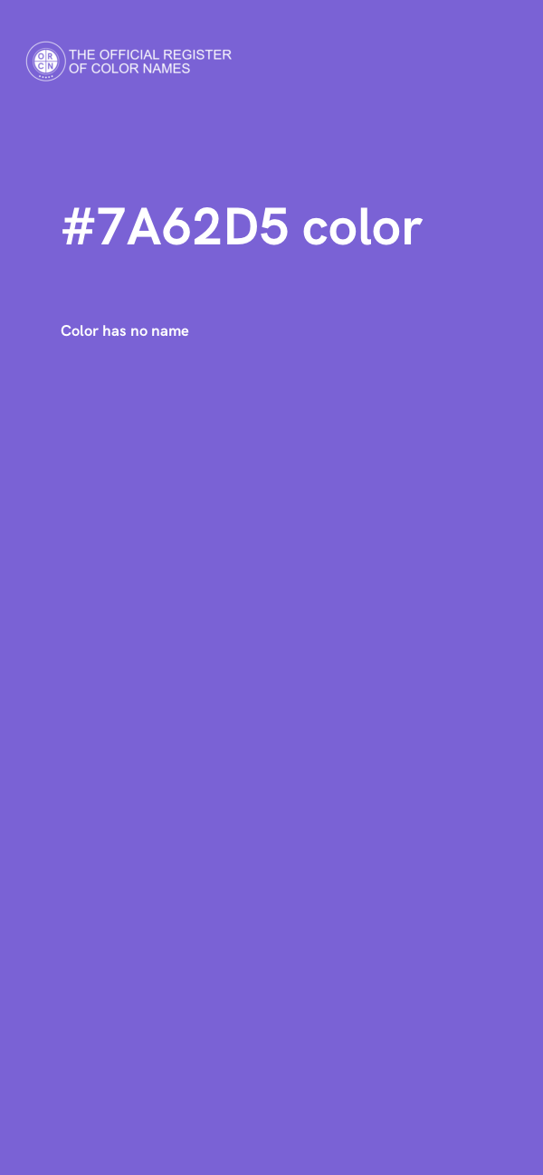 #7A62D5 color image
