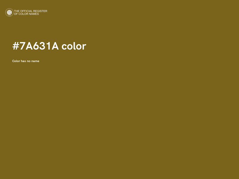 #7A631A color image