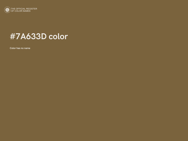 #7A633D color image