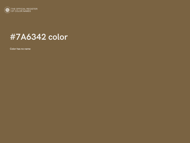 #7A6342 color image