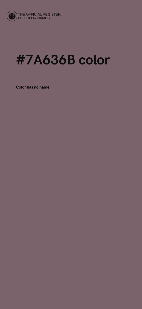 #7A636B color image