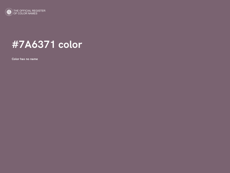 #7A6371 color image