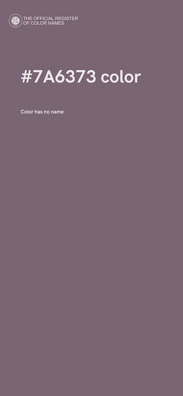 #7A6373 color image