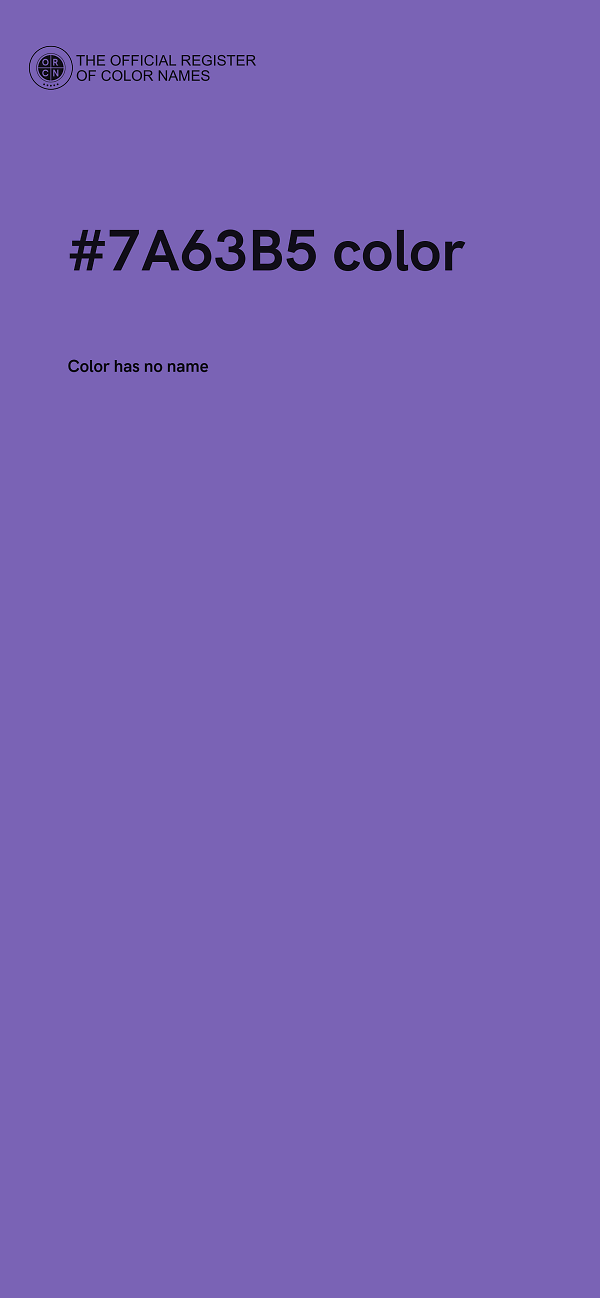 #7A63B5 color image