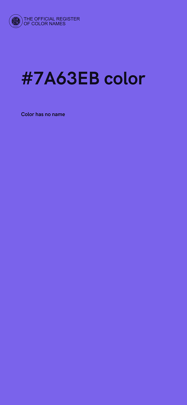 #7A63EB color image