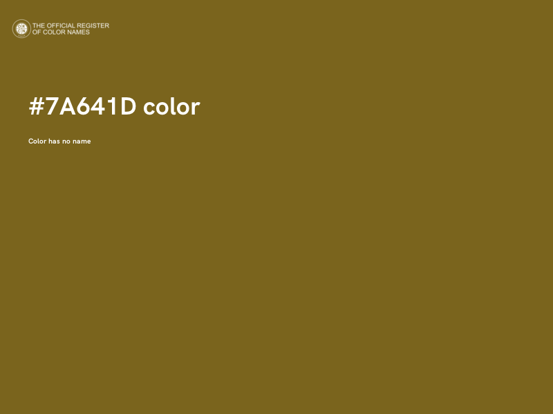 #7A641D color image