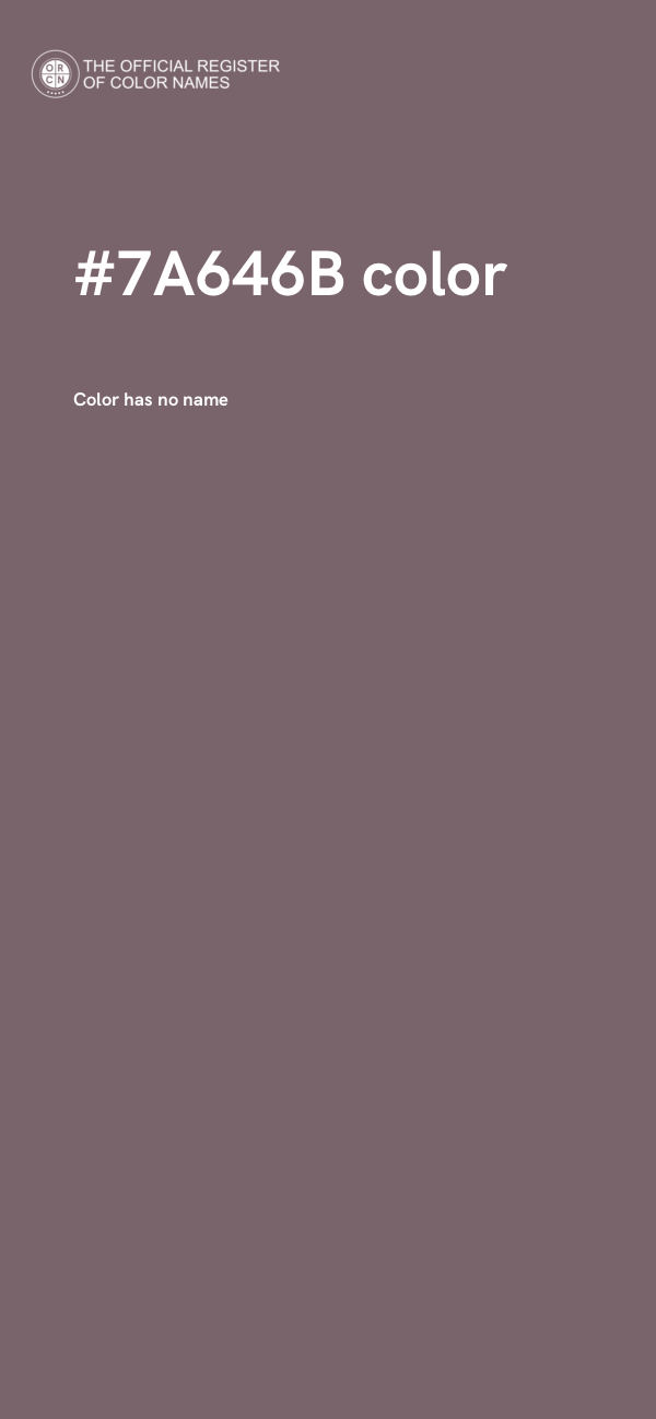 #7A646B color image