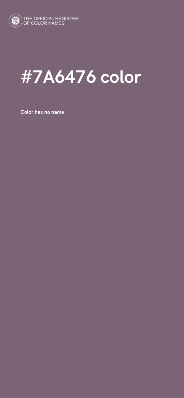 #7A6476 color image