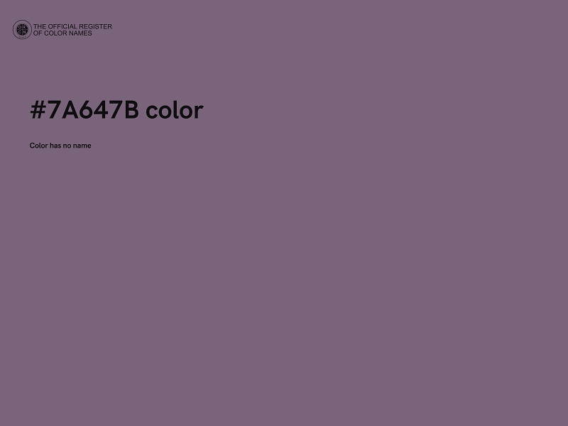 #7A647B color image