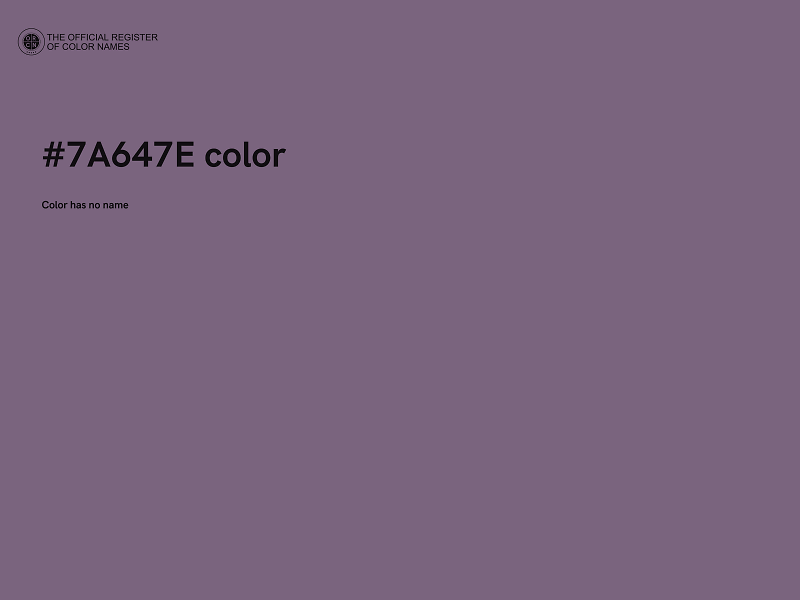 #7A647E color image