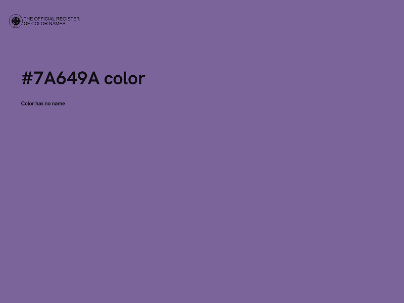 #7A649A color image