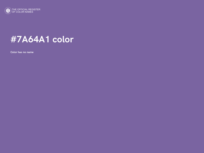#7A64A1 color image