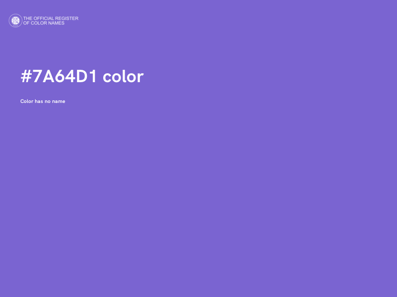 #7A64D1 color image