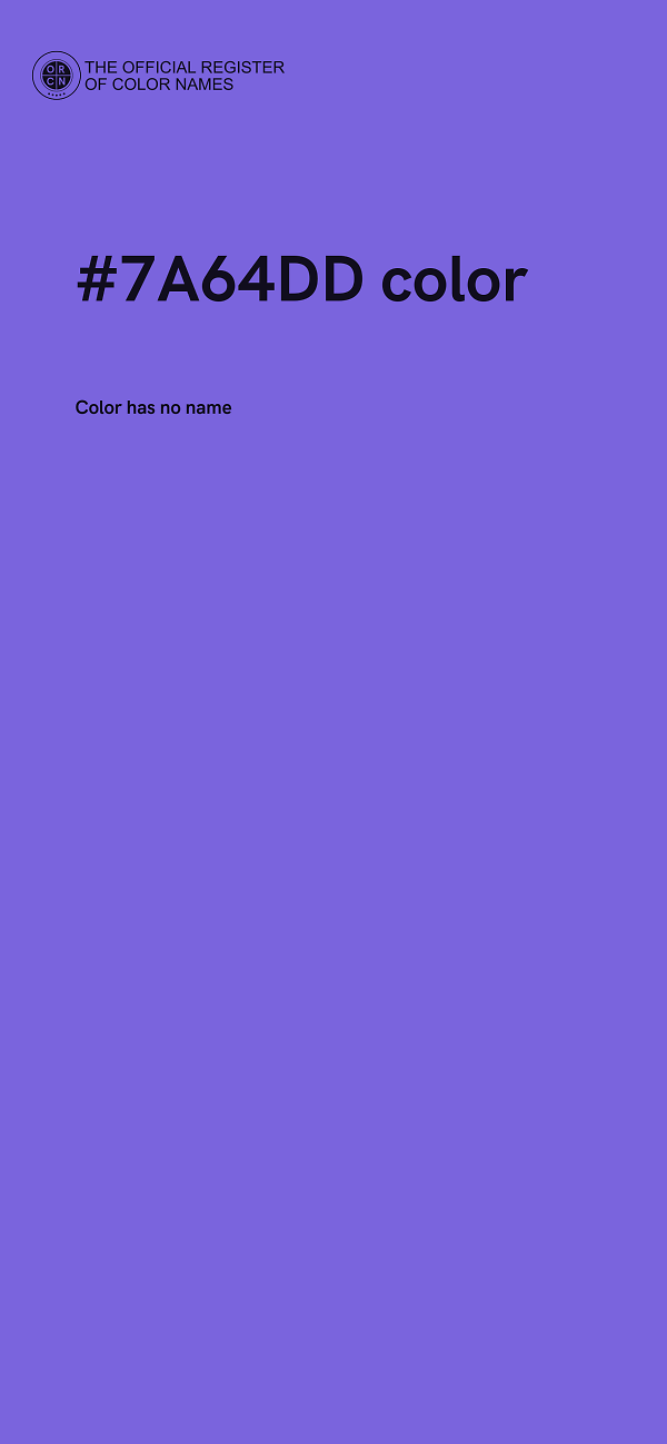 #7A64DD color image